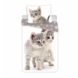 Jerry Fabrics Pościel bawełniana 140x200 Kotki kotek kot