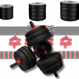 Hantle 20kg 2x10kg Sztanga Zestaw Ciężarków Do Ćwiczeń