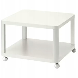 Ikea Tingby Stolik na kółkach 64x64 cm biały