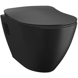 PAULA WC wiszące, 35,5x50cm, czarny mat TP325-11KK00E-0000 ZIMOWA