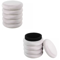 Pufa Calvi Velvet Jasny Beż