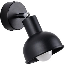 Lumes Czarny ruchomy kinkiet punktowy z metalu -