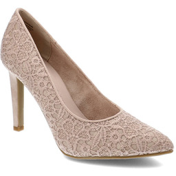 Różowe Czółenka Marco Tozzi Eleganckie Buty Na Obcasie