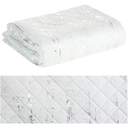 Narzuta 170 x 210 Pikowana Nadruk Blink/1 Biały+Sr