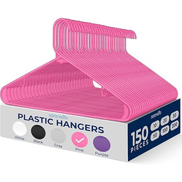 SereneLife Plastikowe wieszaki, antypoślizgowe, oszczędzające miejsce organizery