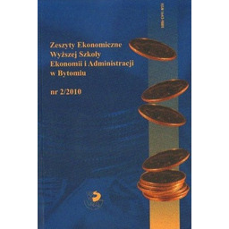 ZESZYTY EKONOMICZNE WYŻSZEJ SZKOŁY EKONOMII I ADMINISTRACJI