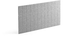 Ścianka biurkowa SPLIT, 1200x600 mm, jasnoszary