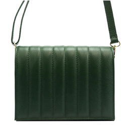 Luka damska skórzana listonoszka pikowana na magnes torebka