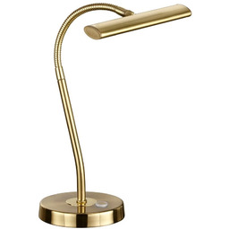 Lampa stołowa elegancka mosiądz matowy 4W LED ściemniacz