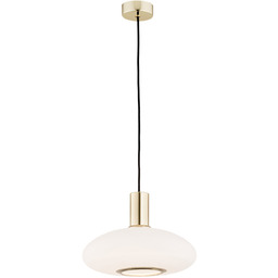Lampa wisząca stylowa SAGUNTO 4358 owalna szklana -