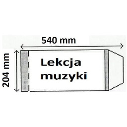 Okładka na podręcznik. Lekcja muzyki. 25 sztuk. 204x540