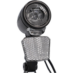 FISCHER Rowerowe przednie światło LED dynamo, z wbudowanym