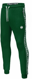 Pit Bull Spodnie Dresowe Tape Logo Green