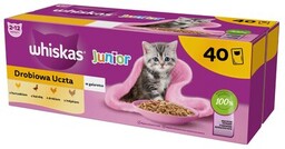 WHISKAS Karma dla kota Junior Drobiowa Uczta (40