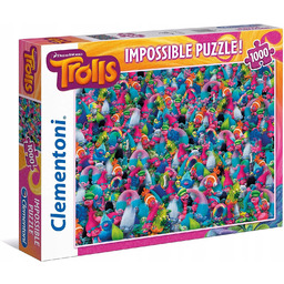 Puzzle 1000 elementów Impossible Trolls Clementoni 39369