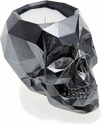 Candellana Skull Low-Poly Steel Lavender''s Blue, świeca zapachowa,