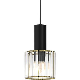 Milagro Lampa wisząca Cristal MLP8360 glamour szklana czarna