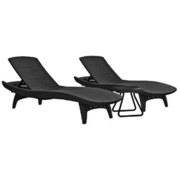 KETER Leżaki Pacific Set 231465 Grafit