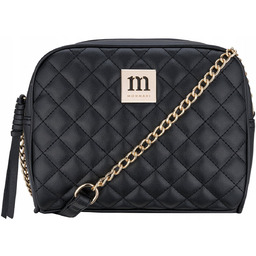 Torebka Listonoszka Monnari Czarna Chanelka Logo