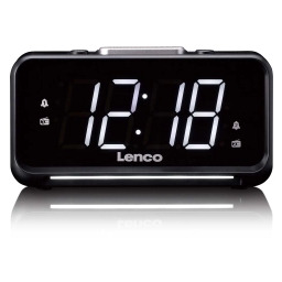 Lenco CR-28BK Radio FM Czarny Radiobudzik
