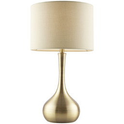 Endon Lampa stołowa ściemnialna dotykowa mosiądz Piccadilly OUTLET