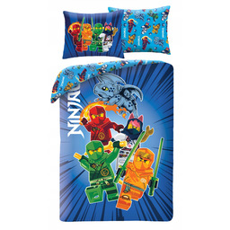 Dwustronna Pościel Lego Ninjago Kai Lloyd Arin Sora
