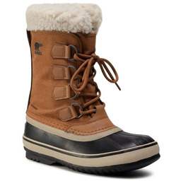 Sorel Śniegowce Damskie Brązowe ze Skórą Wiązane 39