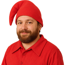 Czapka skrzata smerfa czerwona - 1 szt.