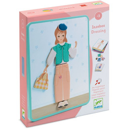 Magnetyczne puzzle dla dzieci drewniane Inzebox 38 elementów