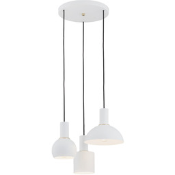 Lampa wisząca designerska SINES 1468 potrójna biała -