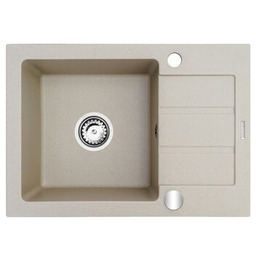 Zlewozmywak granitowy Rodos piaskowy 68 x 44 cm