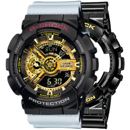 G-SHOCK SET GA-110GB-1AER + BEZEL 10378531 + PASEK