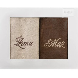 Eurofirany Zestaw ręczników Żona i Mąż (2 sztuki)