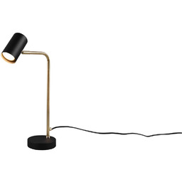 Lampa stołowa minimalistyczna czarny+mosiądz matMARLEY 512400108 - Trio