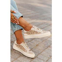 Niskie Trampki Damskie Panterka Lee Cooper LCW-25-02-3330L Beżowe-37