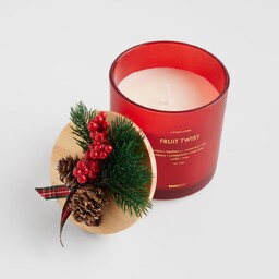 Świeca Zapachowa Berries z motywem roślinnym
