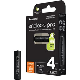 PANASONIC Akumulatorki AAA 930 mAh Eneloop Pro (4