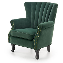 Fotel wypoczynkowy velvet zielony Titan