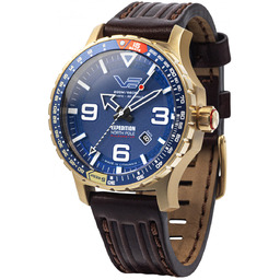 Zegarek Męski Vostok Europe YN55-597B730 brązowy