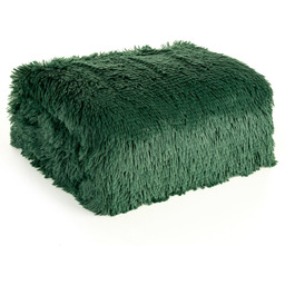 Koc 170 x 210 Dwustronny Futrzak Tifany1 C.Zieleń