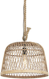 QAZQA Rustykalna lampa wisząca rattan - Calamus