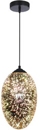 Lumes Okrągły czarny żyrandol - K528 C5-F98