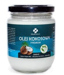 MedFuture Olej kokosowy Extra Virgin BIO nierafinowany, 200ml