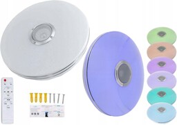 PrEmIUm plafon Bluetooth 40w Lampa Led Rgb Głośnik