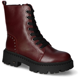 Botki Karino 5608/141-M Bordowe lico