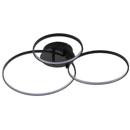 Lindby - Rayk LED Lampa Sufitowa Matt Black