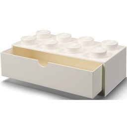 Lego Brick 8 Desk Drawer biały