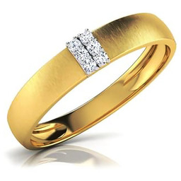 Złota Obrączka Wysadzana Brylantami