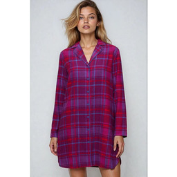 Flanelowa koszula nocna Boyfriend NDW 01 X