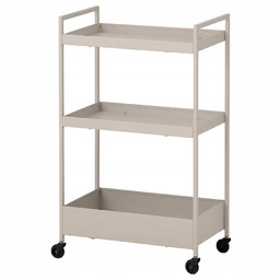 Ikea Nissafors Wózek, beżowy 50.5x30x83 cm barek